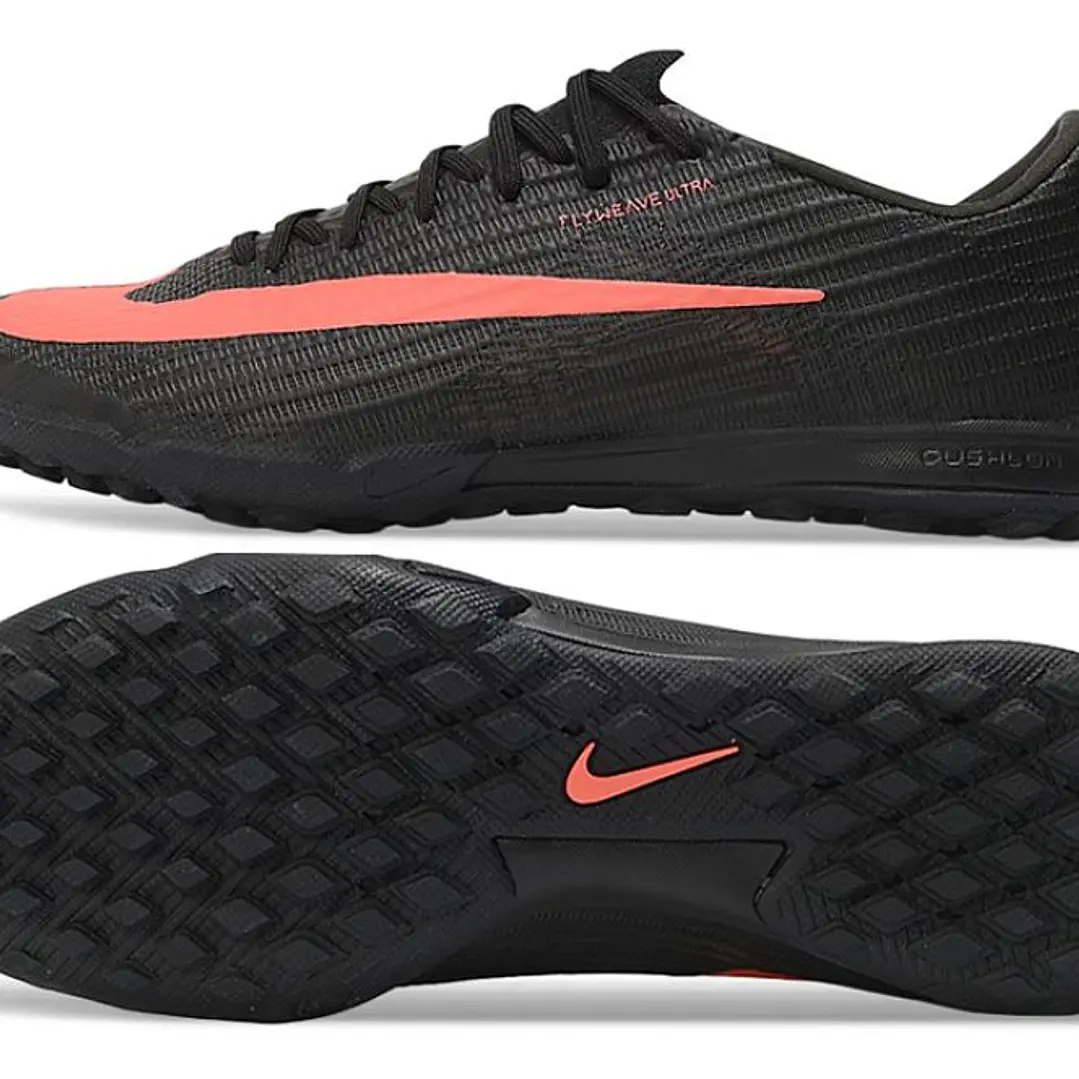 Chuteira Nike Air Zoom Mercurial Superfly XI Elite TF - Preto e Laranja 5