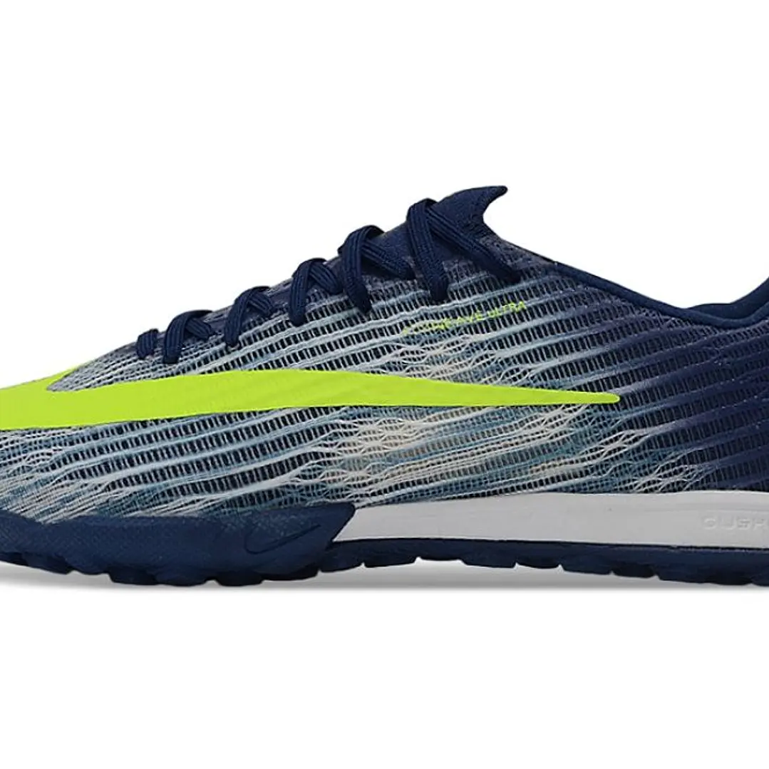 Chuteira Nike Air Zoom Mercurial Superfly XI Elite TF - Azul-Marinho e Amarelo Neon 1
