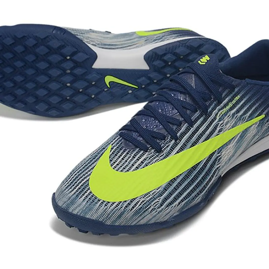 Chuteira Nike Air Zoom Mercurial Superfly XI Elite TF - Azul-Marinho e Amarelo Neon 2