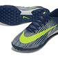 Chuteira Nike Air Zoom Mercurial Superfly XI Elite TF - Azul-Marinho e Amarelo Neon - Thumbnail 2