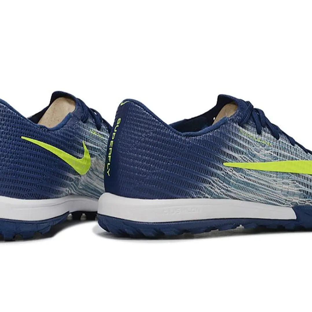 Chuteira Nike Air Zoom Mercurial Superfly XI Elite TF - Azul-Marinho e Amarelo Neon 4