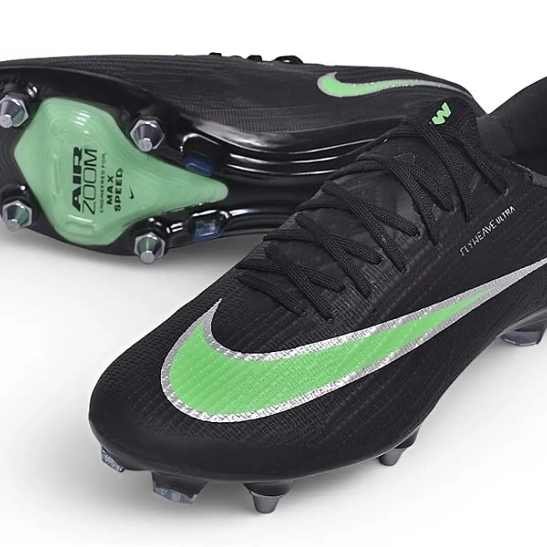 Chuteira Nike Air Zoom Mercurial Superfly XI Elite SG-Pro - Preto e Verde 2