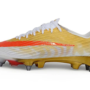 Chuteira Nike Air Zoom Mercurial Superfly XI Elite SG-Pro - Dourado e Branco CR7