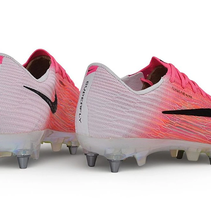 Chuteira Nike Air Zoom Mercurial Superfly XI Elite SG-Pro - Rosa e Branco 4
