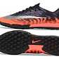 Chuteira Nike Air Zoom Mercurial Superfly XI Elite TF - Preto, Laranja e Roxo - Thumbnail 5