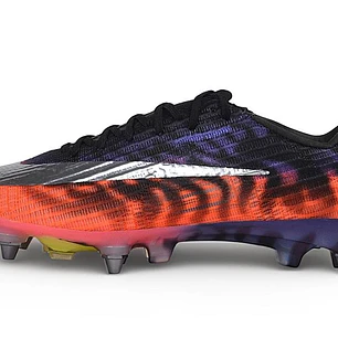 Chuteira Nike Air Zoom Mercurial Superfly XI Elite SG-Pro - Preto, Roxo e Laranja