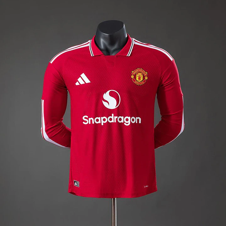 CAMISA MANCHESTER UNITED 26/27 CASA - Versão Jogador Slim Fit - Manga Longa 1