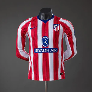 CAMISA ATLÉTICO DE MADRID 26/27 CASA - Versão Jogador Slim Fit - Manga Longa