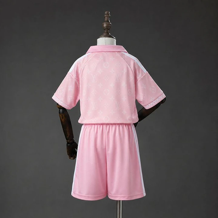 CONJUNTO INFANTIL REAL MADRID 26/27 EDIÇÃO ESPECIAL - Rosa 1