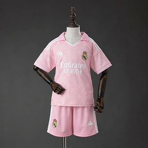 CONJUNTO INFANTIL REAL MADRID 26/27 EDIÇÃO ESPECIAL - Rosa