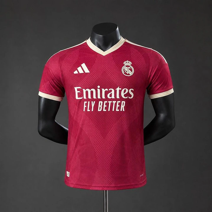 CAMISA REAL MADRID 26/27 EDIÇÃO ESPECIAL - Versão Jogador Slim Fit - Grená 1