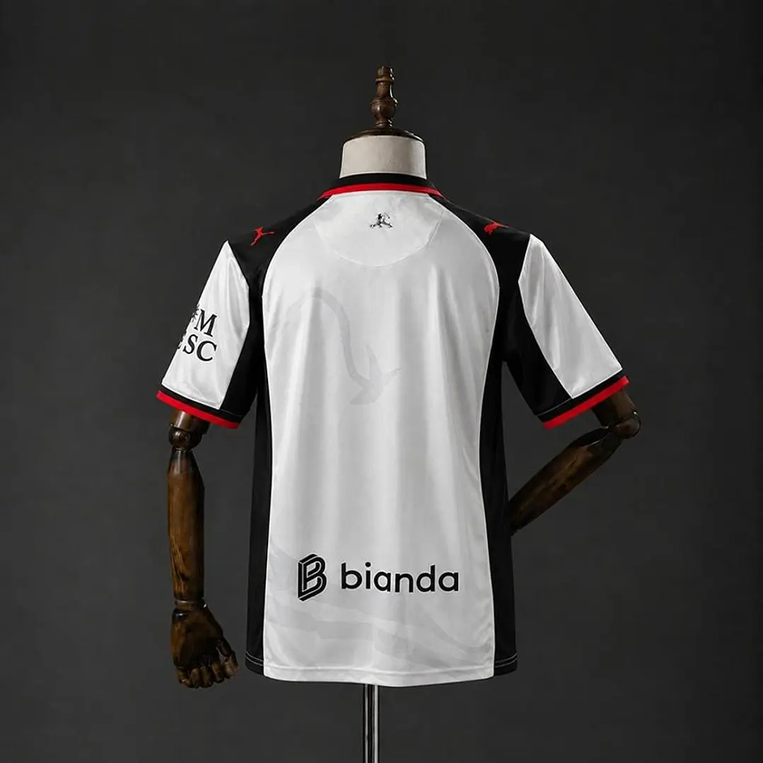 CAMISA AC MILAN 26/27 FORA - Branca e Preta 2