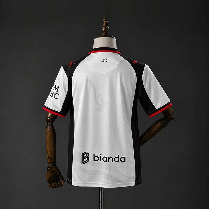 CAMISA AC MILAN 26/27 FORA - Branca e Preta 2