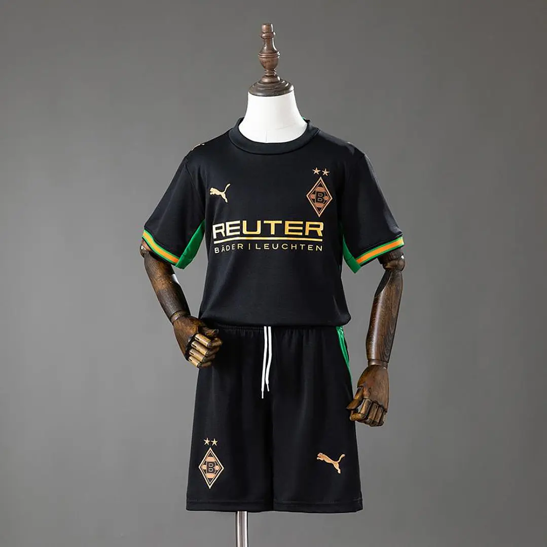 CONJUNTO INFANTIL BORUSSIA MÖNCHENGLADBACH 26/27 FORA - Preta 1