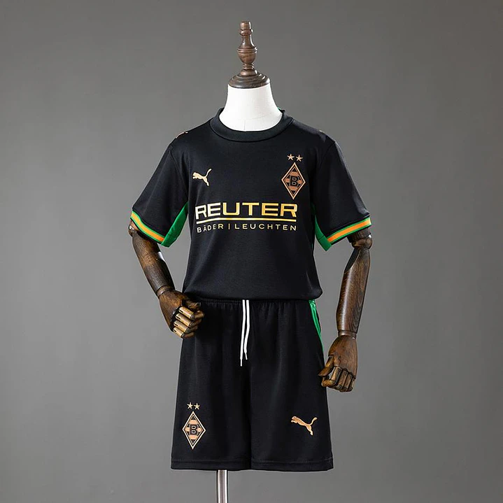 CONJUNTO INFANTIL BORUSSIA MÖNCHENGLADBACH 26/27 FORA - Preta 1