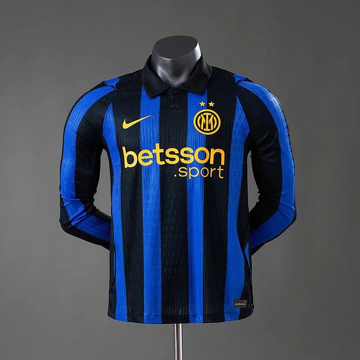CAMISA INTER DE MILÃO 26/27 CASA - Versão Jogador Slim Fit - Manga Longa 1