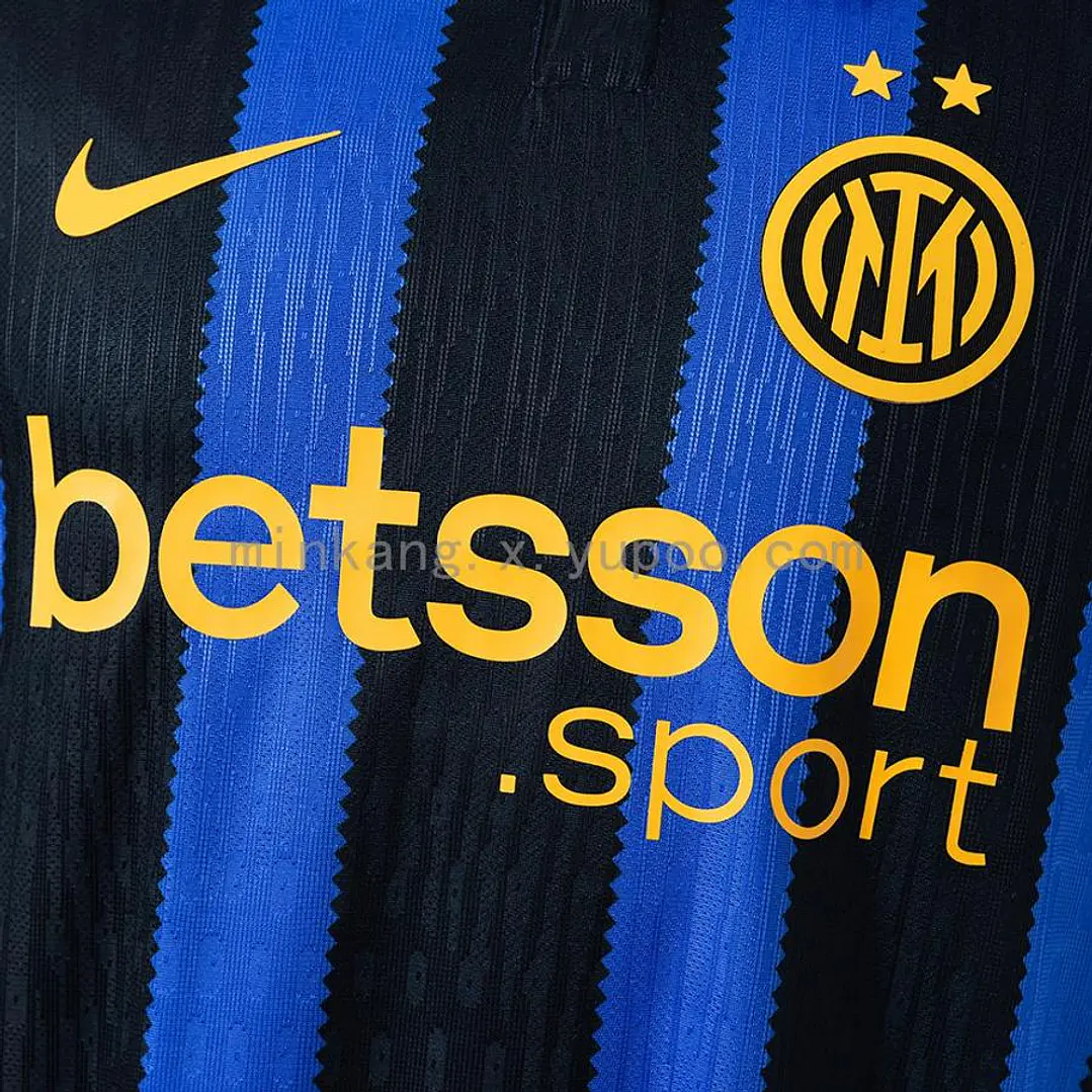 CAMISA INTER DE MILÃO 26/27 CASA - Versão Jogador Slim Fit - Manga Longa 4