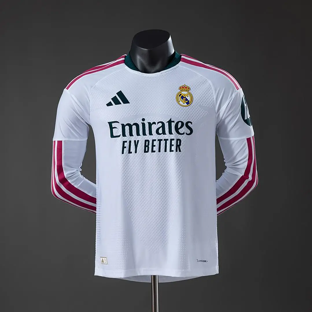 CAMISA REAL MADRID 26/27 CASA - Versão Jogador Slim Fit - Manga Longa 1