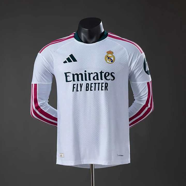 CAMISA REAL MADRID 26/27 CASA - Versão Jogador Slim Fit - Manga Longa 1