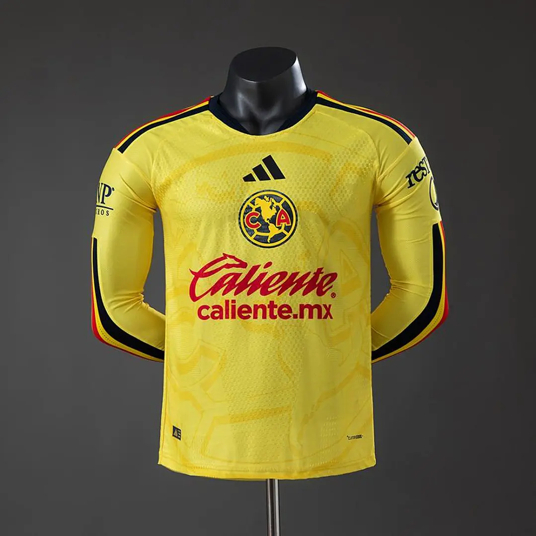 CAMISA CLUB AMÉRICA 26/27 CASA - Versão Jogador Slim Fit - Manga Longa 1