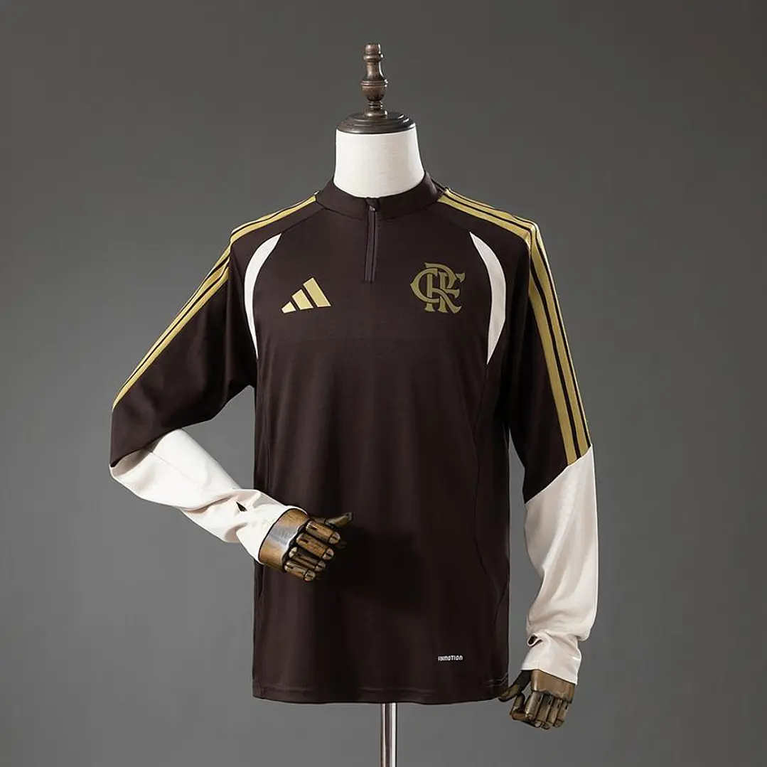 CAMISA FLAMENGO 26/27 TREINO - Marrom - Manga Longa 1