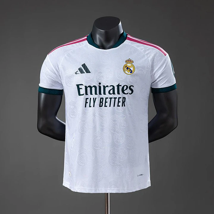 CAMISA REAL MADRID 26/27 EDIÇÃO ESPECIAL - Branca - Versão Jogador Slim Fit - Branca e Verde 1