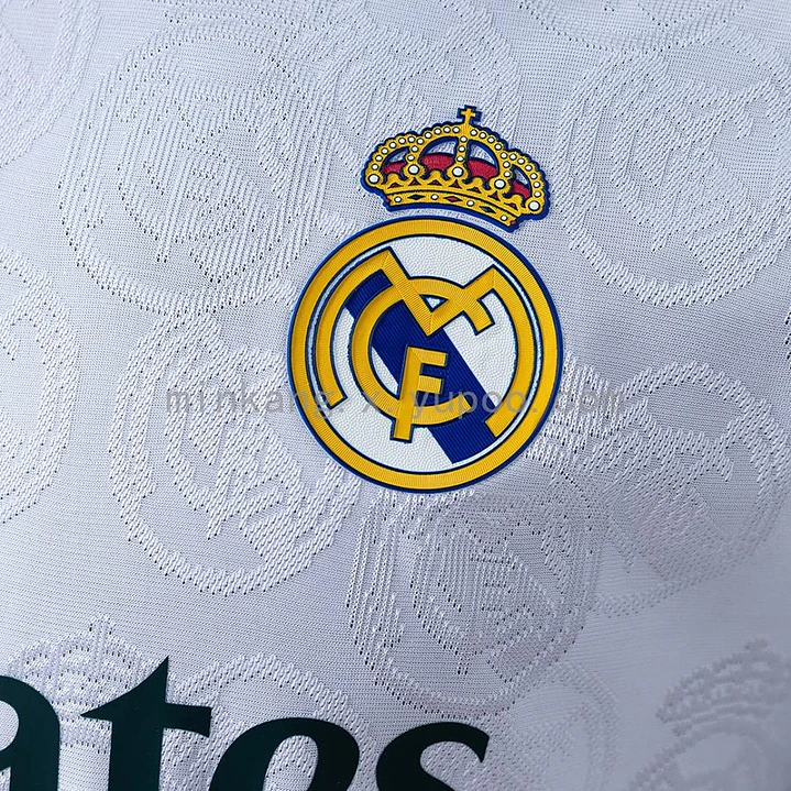 CAMISA REAL MADRID 26/27 EDIÇÃO ESPECIAL - Branca - Versão Jogador Slim Fit - Branca e Verde 3