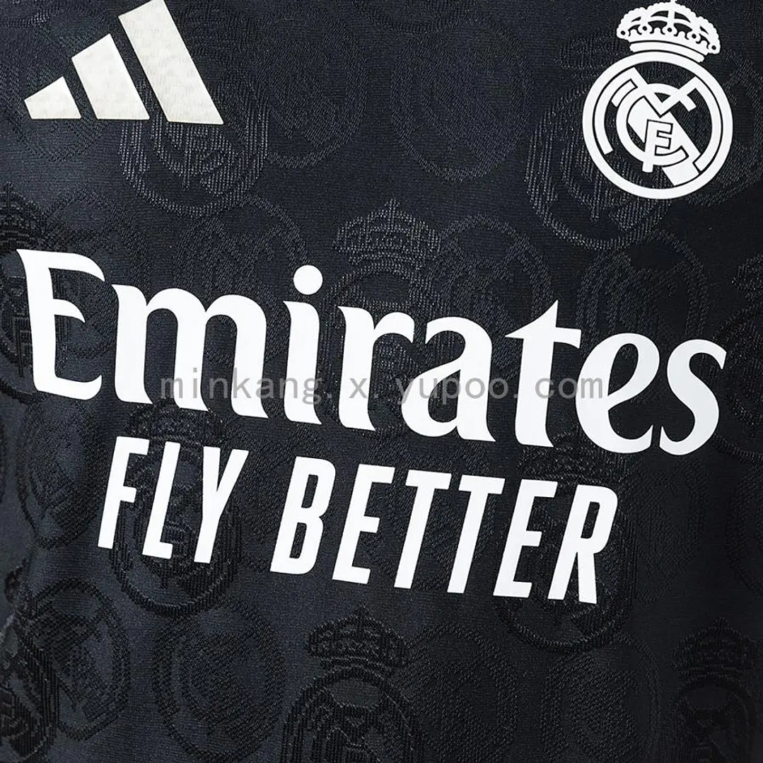 CAMISA REAL MADRID 26/27 EDIÇÃO ESPECIAL - Preta - Versão Jogador Slim Fit - Preta 4