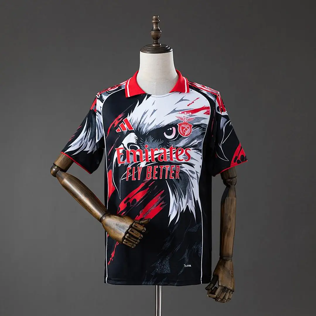 CAMISA BENFICA 26/27 EDIÇÃO ESPECIAL - Preta e Branca (Águia) 1