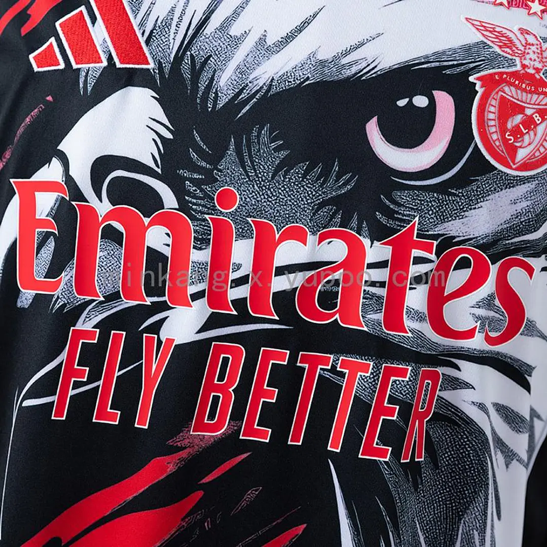 CAMISA BENFICA 26/27 EDIÇÃO ESPECIAL - Preta e Branca (Águia) 4