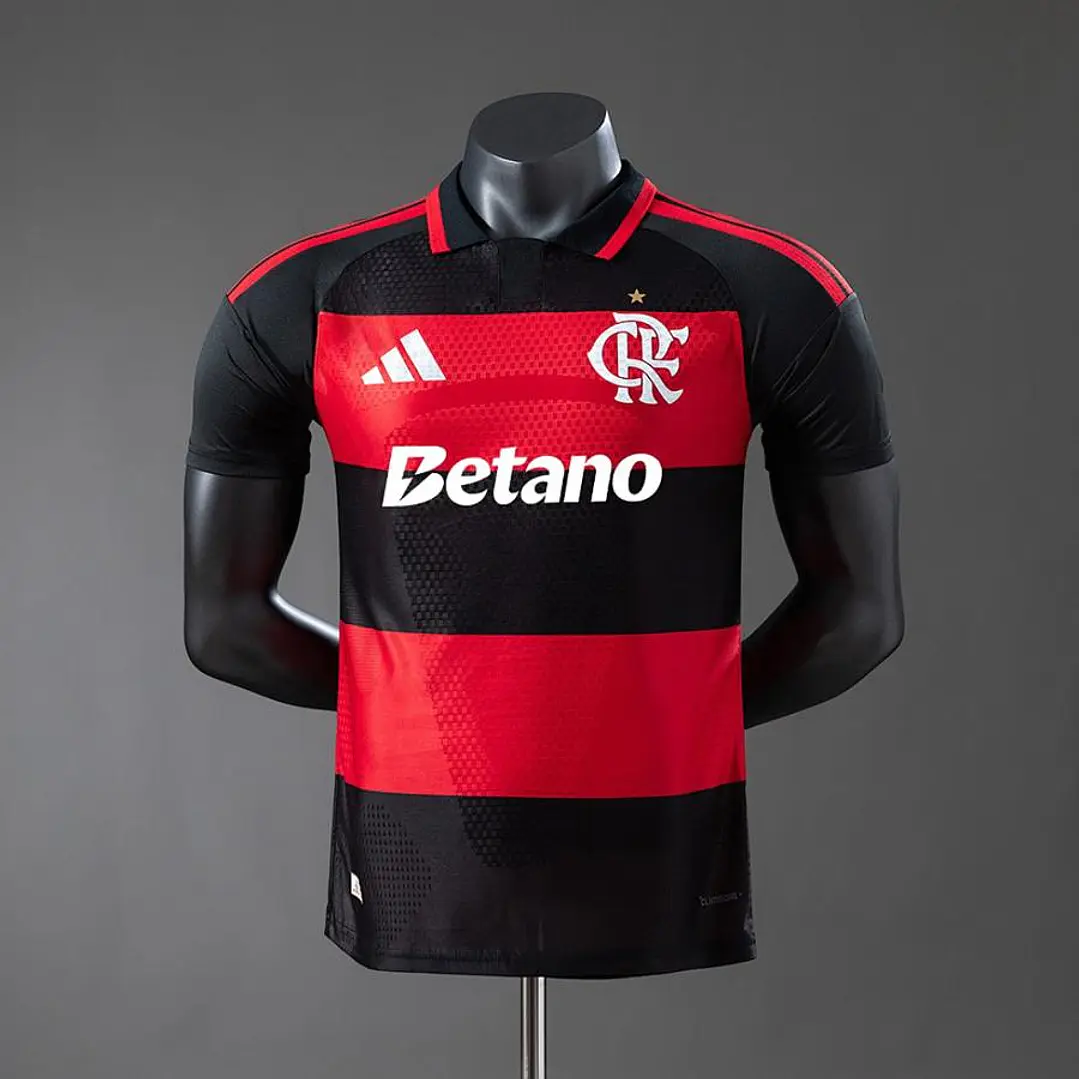 CAMISA FLAMENGO 26/27 CASA - Versão Jogador Slim Fit - Todos os Patrocínios 3