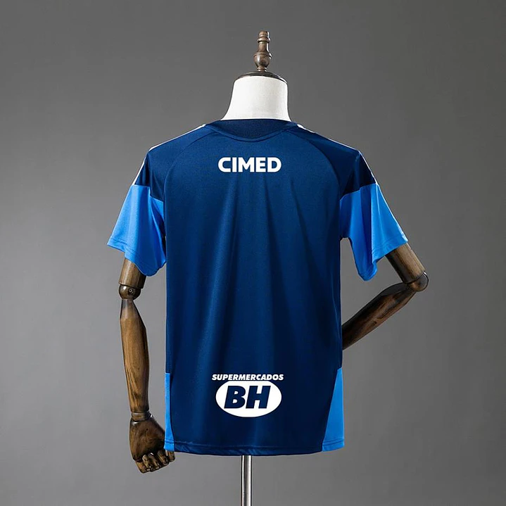 CAMISA CRUZEIRO 26/27 TREINO - Azul-Escuro - Todos os Patrocínios 2