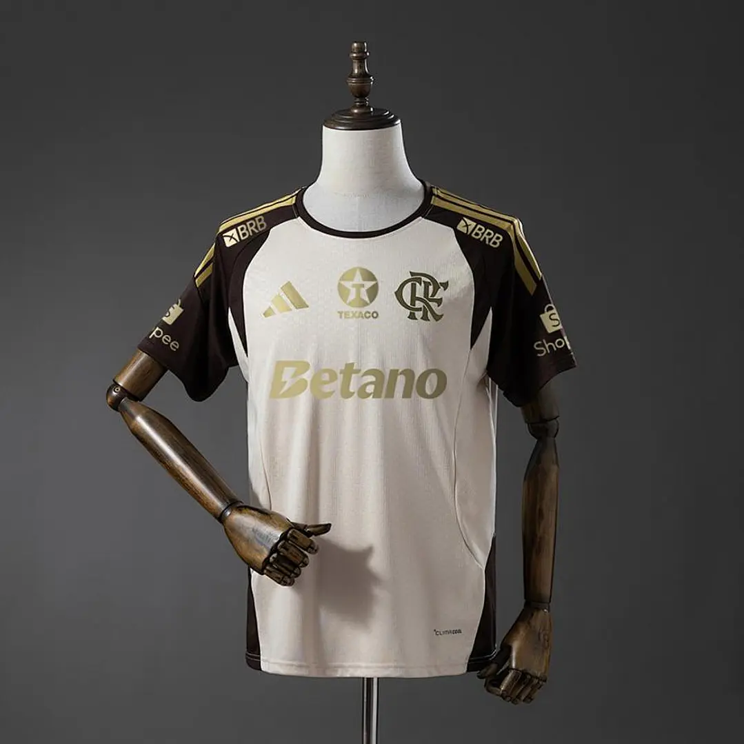 CAMISA FLAMENGO 26/27 TREINO - Damasco - Todos os Patrocínios 1