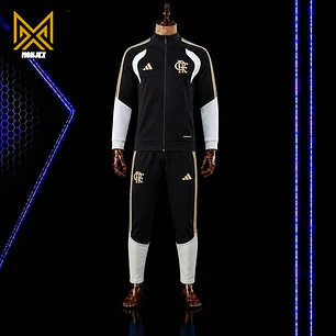 FATO DE TREINO / CONJUNTO DE FRIO FLAMENGO, PRETO E BRANCO
