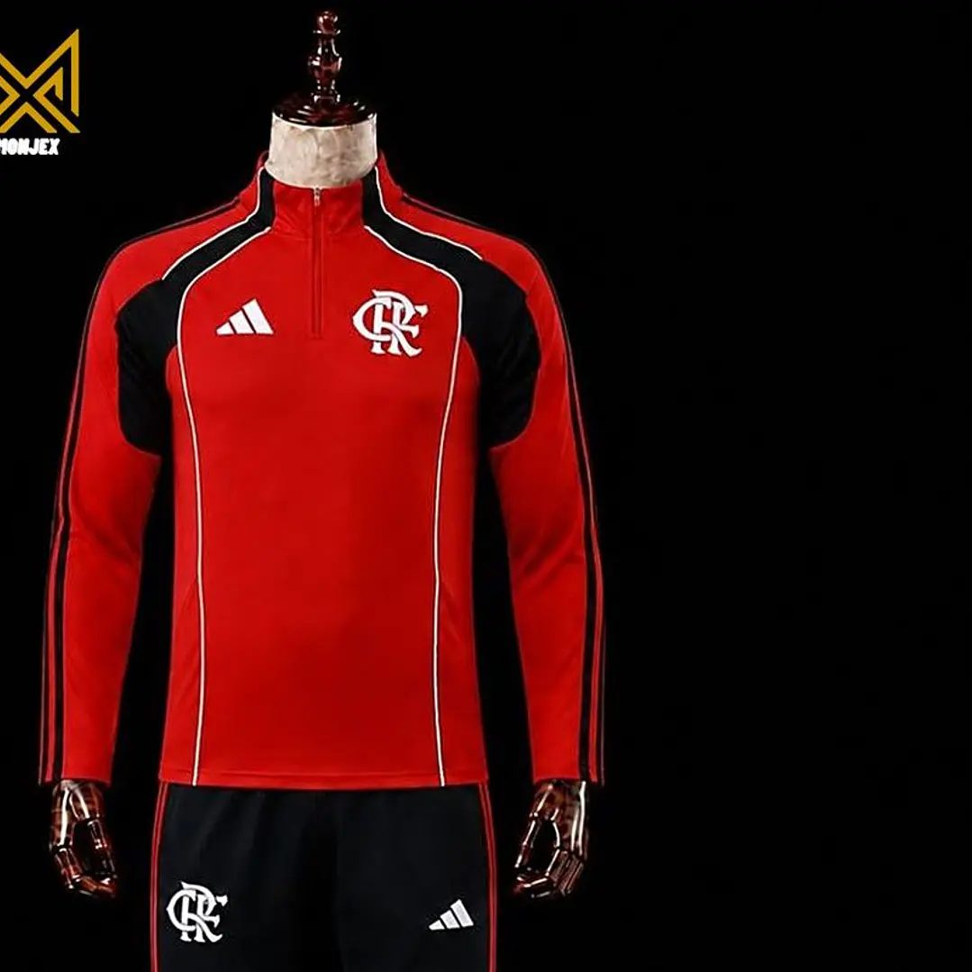 FATO DE TREINO / CONJUNTO DE FRIO FLAMENGO, VERMELHO E PRETO 2