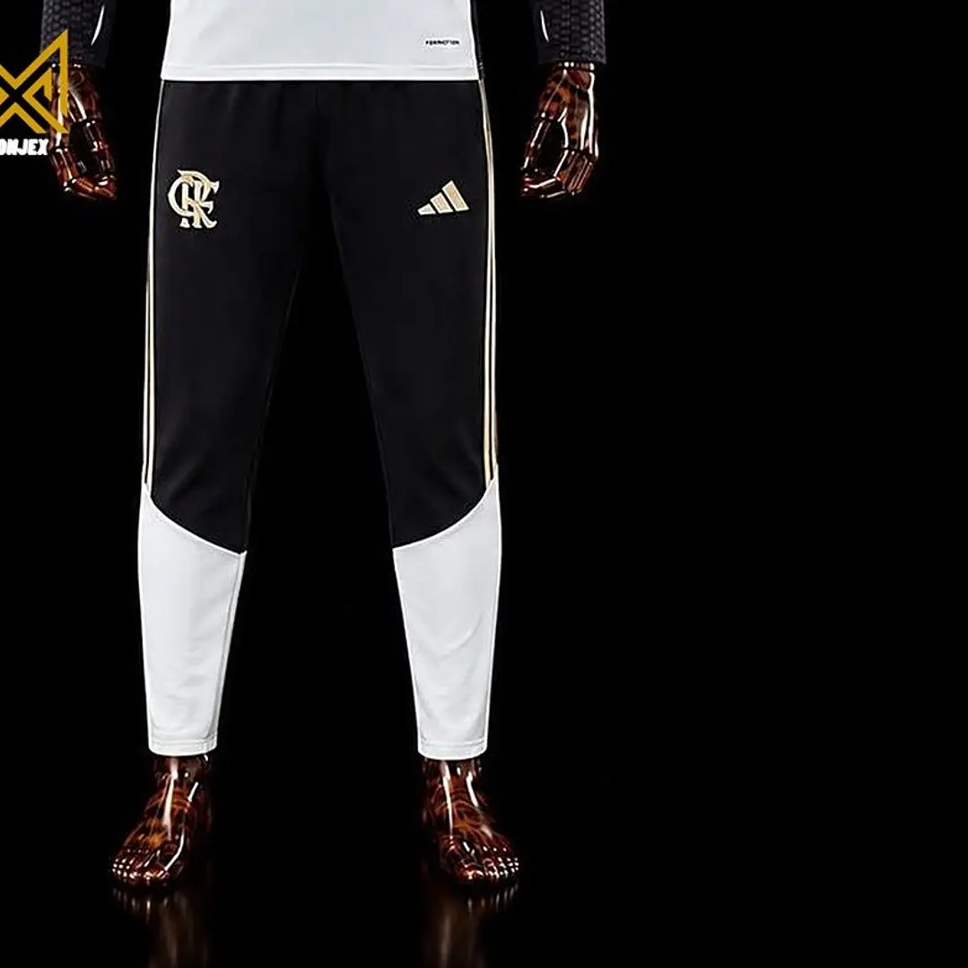 FATO DE TREINO / CONJUNTO DE FRIO FLAMENGO, BRANCO, PRETO E DOURADO 3