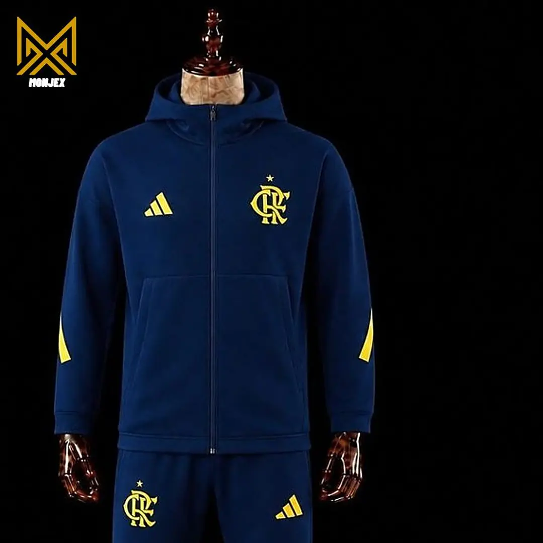 FATO DE TREINO / CONJUNTO DE FRIO FLAMENGO COM CAPUZ, AZUL MARINHO 2