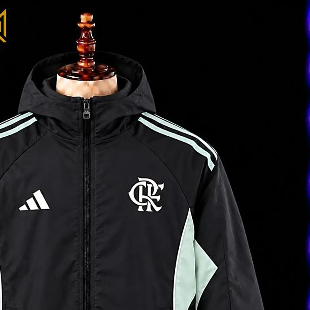 CORTA VENTO FLAMENGO, PRETO E VERDE ÁGUA 2
