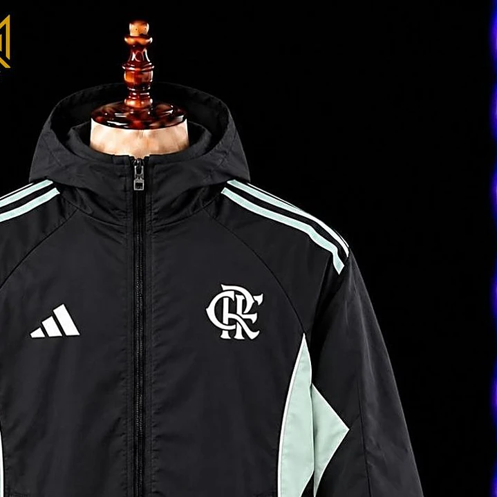 CORTA VENTO FLAMENGO, PRETO E VERDE ÁGUA 2
