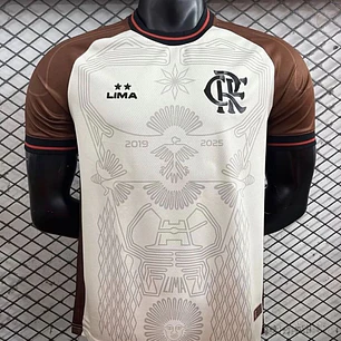 CAMISA FLAMENGO 25/26 EDIÇÃO ESPECIAL LIMA, Bege e Castanha