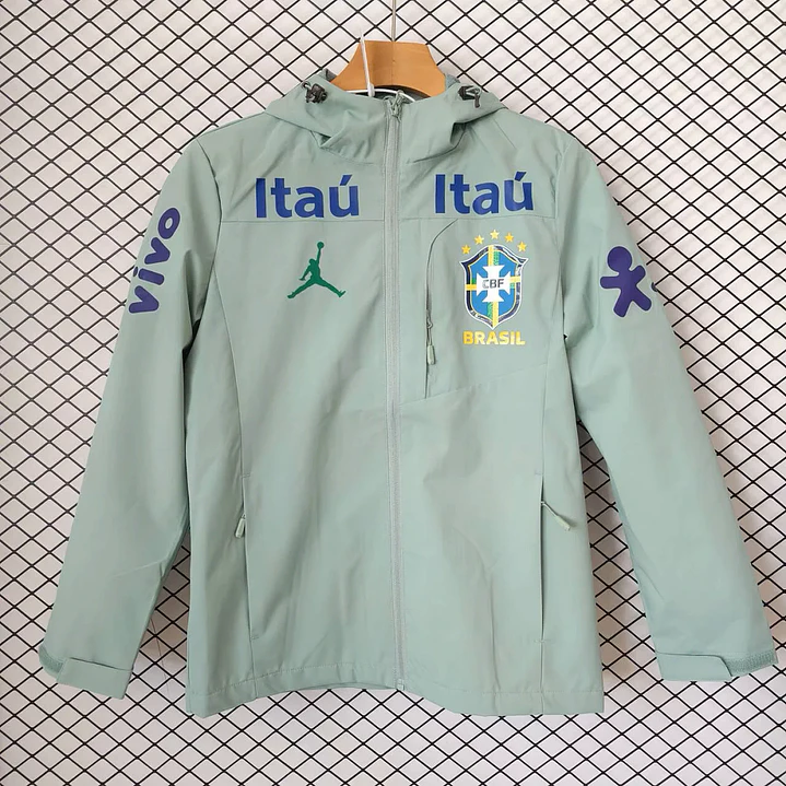 JAQUETA GORETEX seleção Brasileira - verde claro 1