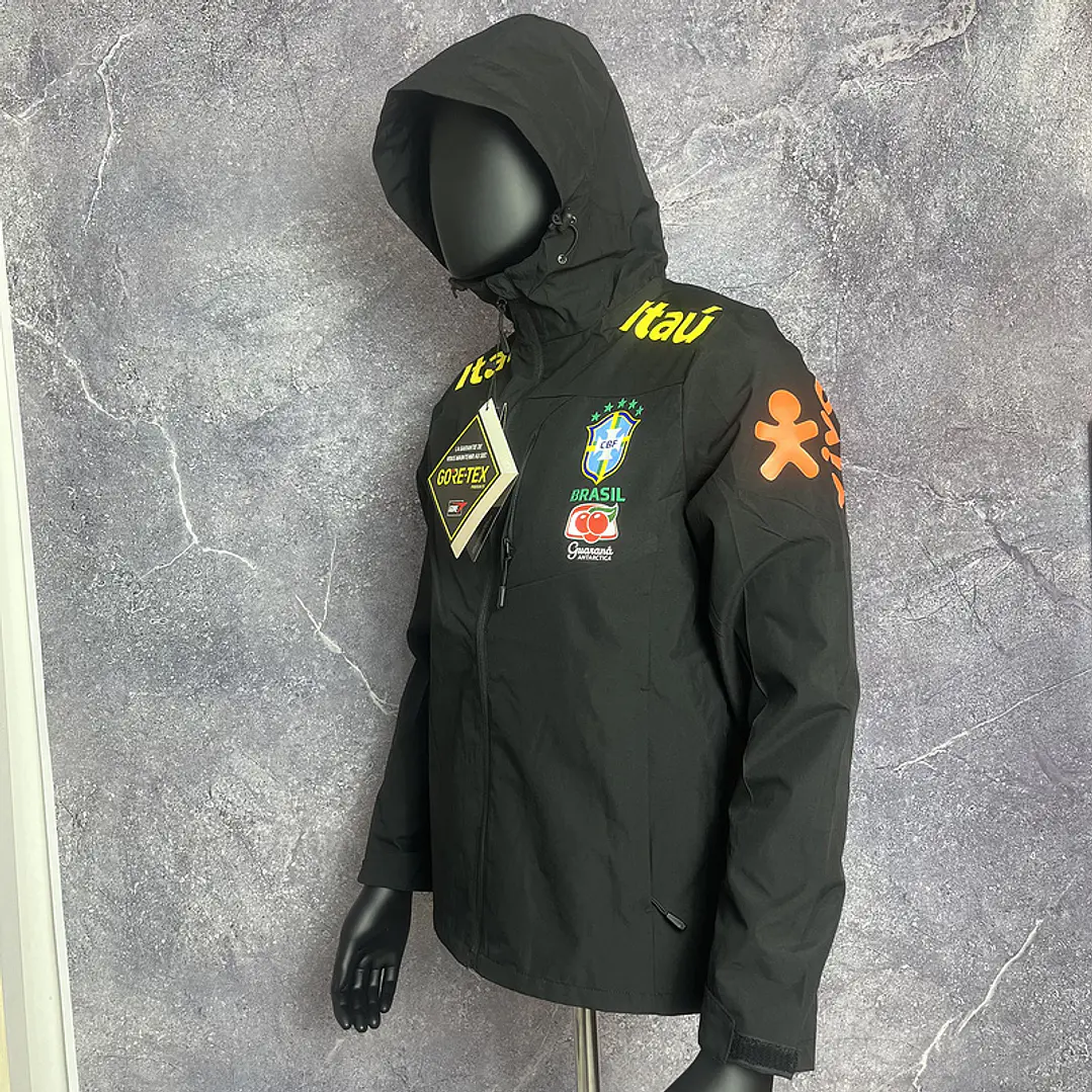 JAQUETA GORETEX seleção Brasileira preta  2