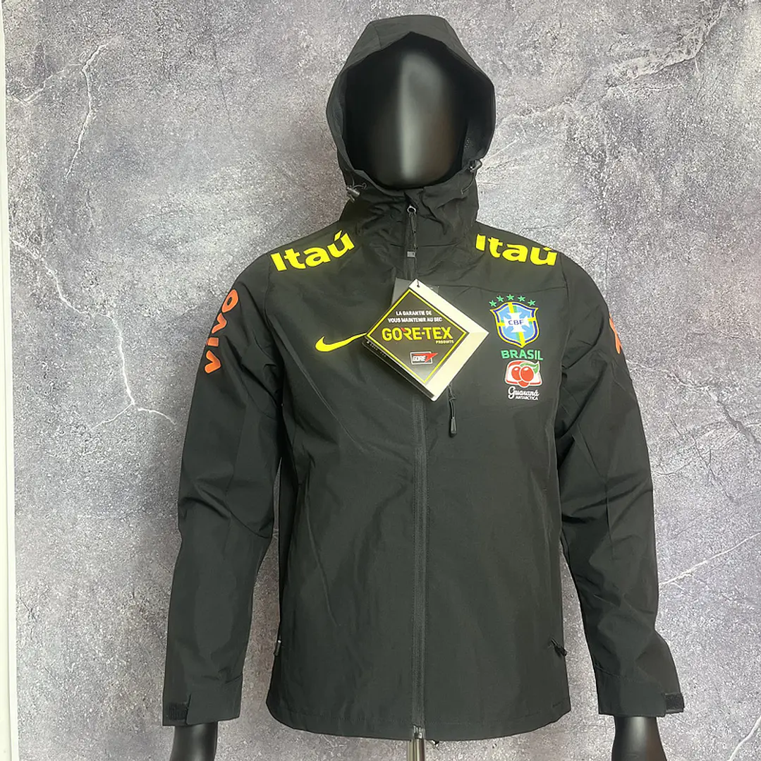 JAQUETA GORETEX seleção Brasileira preta  1