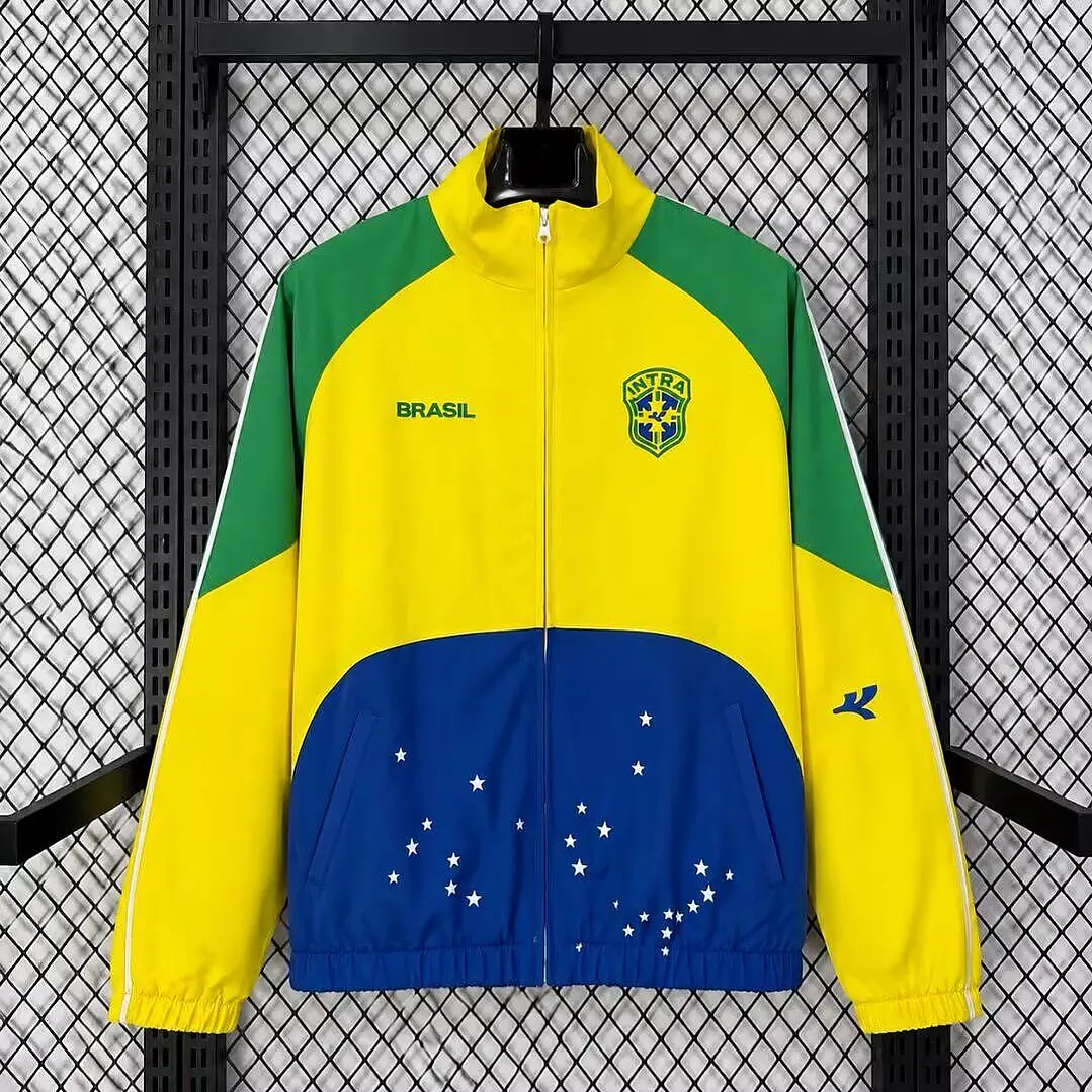 CORTA VENTO BRASIL 26/27 - selecao brasileira - LIMITADAS - casaco - INTRA 1