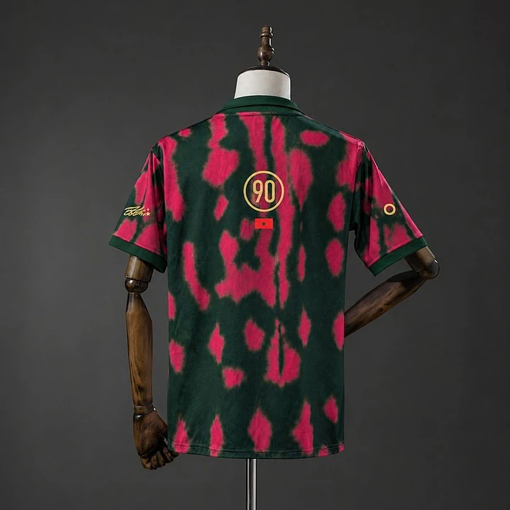 CAMISA MARROCOS TOTAL 90 TRAVIS SCOTT x NIKE RETRÔ, Verde militar e rosa 2