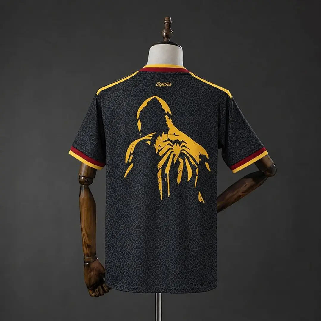 SPAIN 26/27 SPECIAL EDITION SPIDER-MAN SHIRT, Black and gold 2