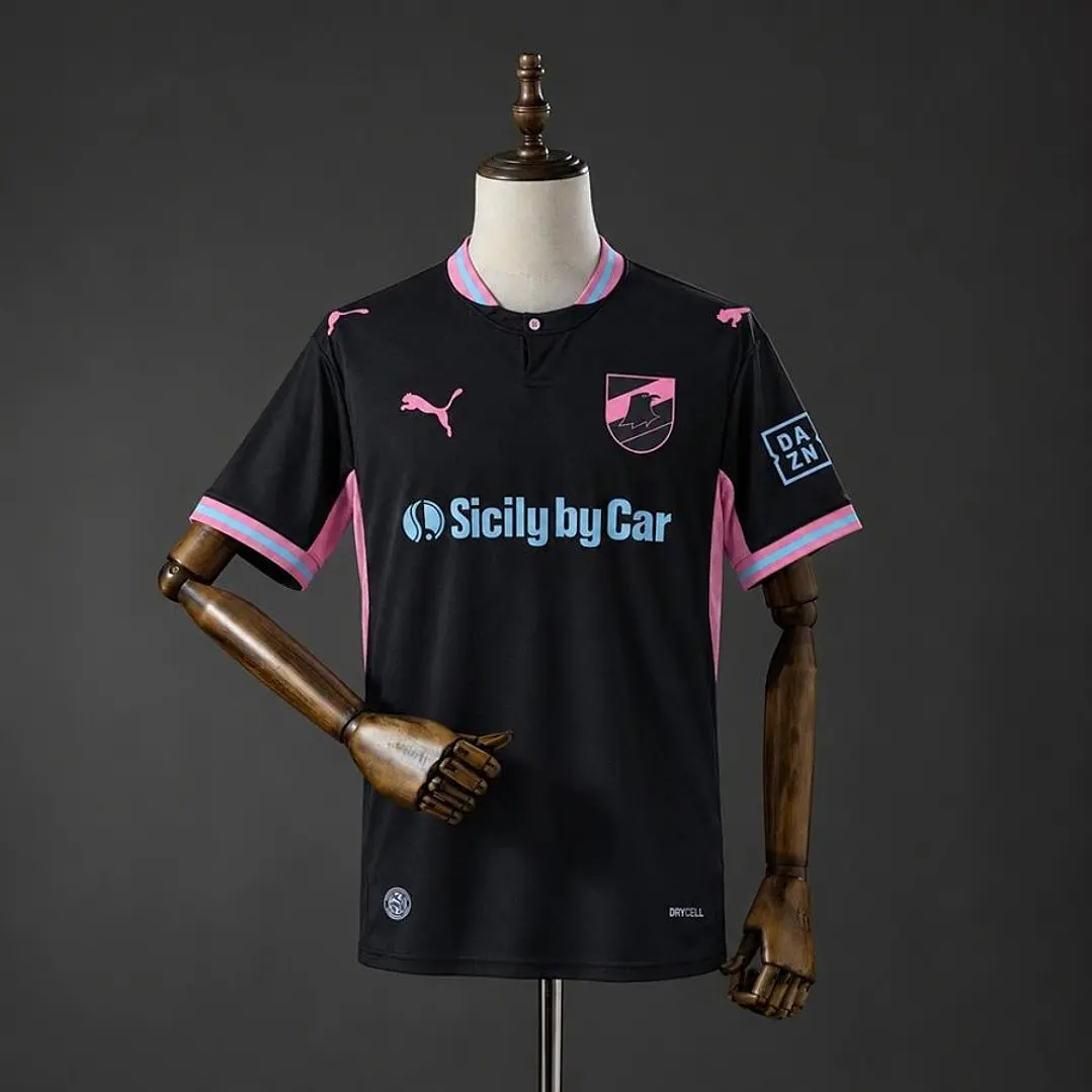 CAMISA PALERMO 26/27 TERCEIRA, Preta e rosa 1