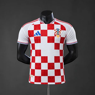 CROATIA 26/27 HOME SHIRT, White and red, Player Version Slim Fit