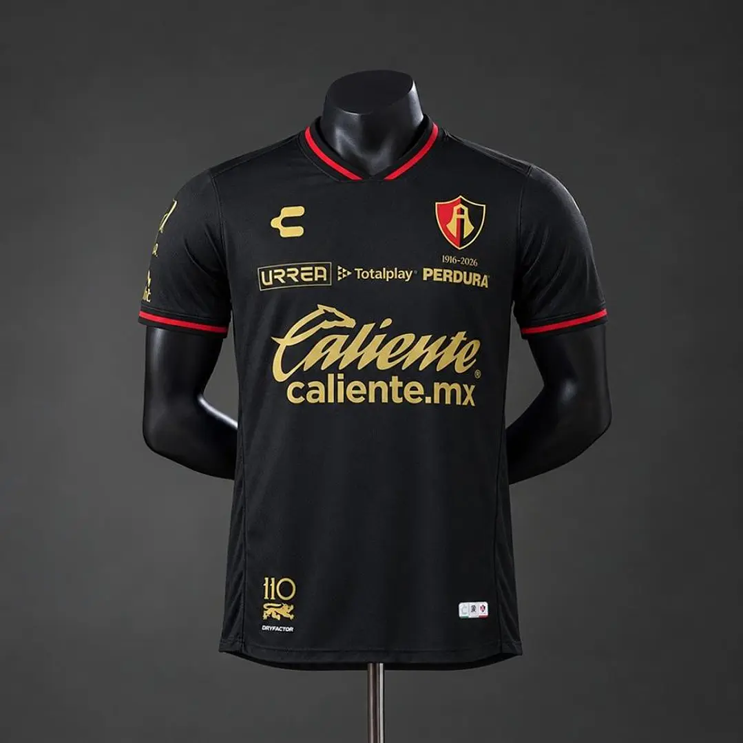 CAMISA ATLAS 26/27 EDIÇÃO 110 ANOS, Preta, Versão Jogador Slim Fit 1