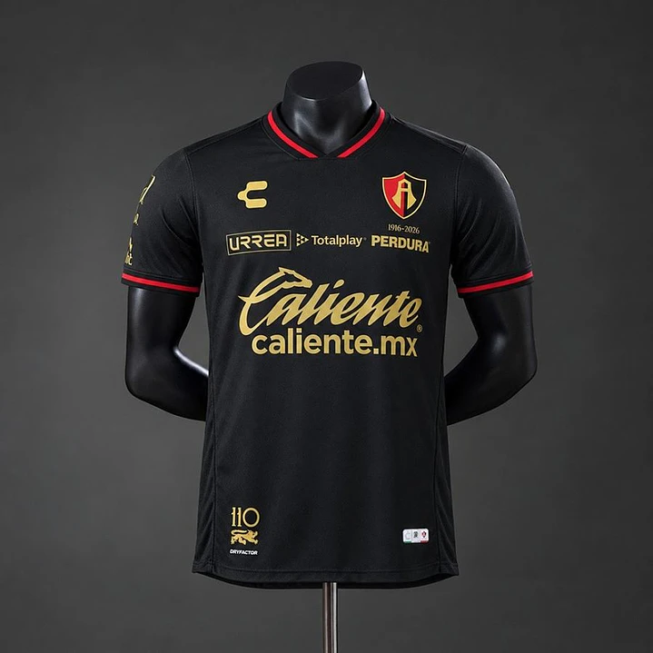 CAMISA ATLAS 26/27 EDIÇÃO 110 ANOS, Preta, Versão Jogador Slim Fit 1